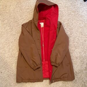 London Fog Brown and Red Ski Jacket
